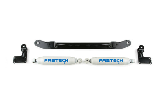 Fabtech FTS21044BK 07-14 GM C/K1500 2WD/4WD Dual Steering Stabilizer System w/Perf. Shocks