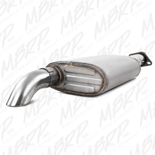 MBRP S5522409 00-06 Jeep Wrangler (TJ) Inline-4 2.5L Inline-6 4.0L Cat Back Single Off-Road Turn Down T409 Ex