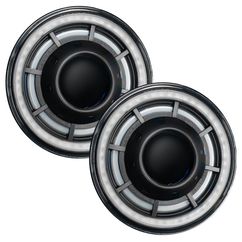 ORACLE Lighting 5876-334 0718 Jeep Wrangler JK Oculus 7in ColorSHIFT Bi-LED Projector Headlights
