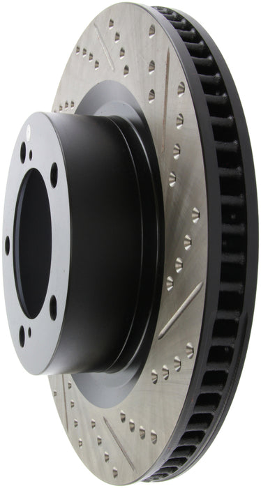 Stoptech 127.44156L StopTech 07-09 Toyota Tundra / 08-09 Toyota Sequoia Front Left Slotted & Drilled Rotor