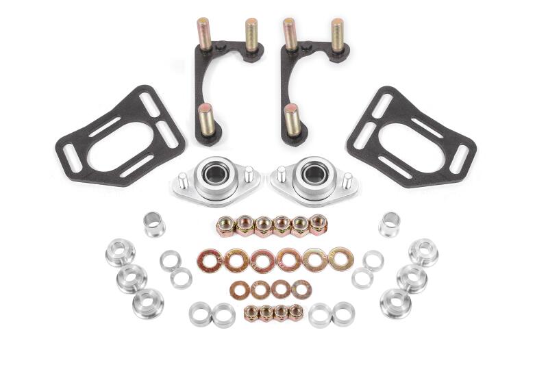 BMR Suspension WAK731H BMR 90-93 Fox Mustang Caster Camber Plates - Black Hammertone