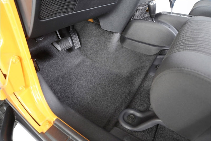 BedRug BTJK07F2 07-10 Jeep JK 2Dr Front 3pc BedTred Floor Kit (Incl Heat Shields)