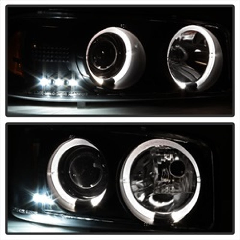 SPYDER 5078292 Spyder GMC Sierra 1500/2500 99-06 Projector Headlights LED Halo LED Blk Smke PRO-YD-CDE00-HL-BSM