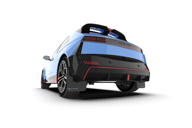 Rally Armor MF117-UR-BLK-PBL 25-26 Hyundai Ioniq 5 N Black Mud Flap w/Light Blue Logo