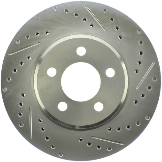 Stoptech 227.63059L StopTech Select Sport 06-17 Dodge Charger/14-17 Chrysler 300 Slotted & Drilled Front Left Rotor