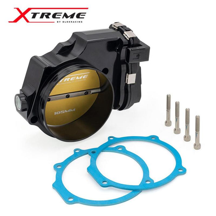 BLOX Racing BXIM-00255-BK 2015+ Dodge Hellcat / Jeep Trackhawk 6.2L 105mm Electronic Billet Throttle Body - Black