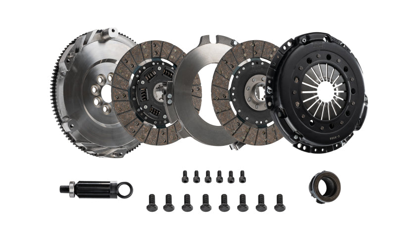 DKM Clutch MS-006-054 BMW E46 M3 MS Twin Disc Clutch Kit w/Steel Flywheel (660 ft/lbs Torque)
