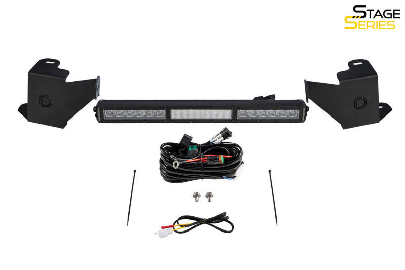 Diode Dynamics DD7412 2022 Toyota Tundra Stealth Bumper Light Bar Kit - White Combo