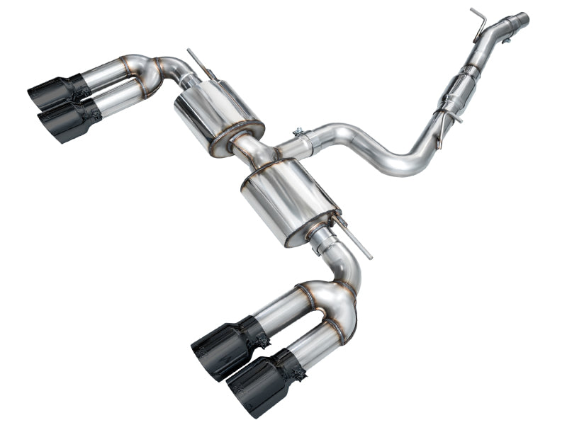 AWE Tuning 3015-43897 AWE 22-24 Audi 8Y S3 Touring Edition Exhaust - Diamond Black Tips