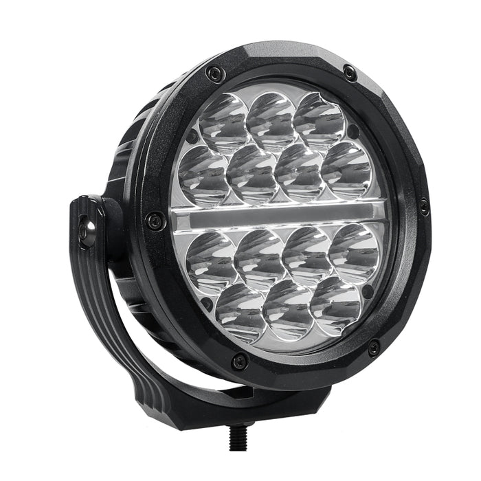 Go Rhino 750700623DRS Xplor Bright Series Round LED Driving Light Kit w/DRL (Surface Mount) 6in - Blk (2 pc)