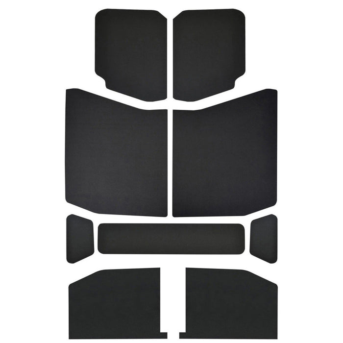 DEI 50168 18-23 Jeep Wrangler JL 4-Door Boom Mat Headliner - 9 Piece - Black