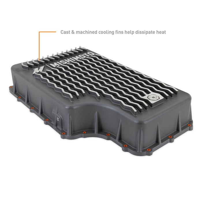 Mishimoto MMTP-F2D-11 2011+ Powerstroke 6R140 Transmission Pan - Cast - GR