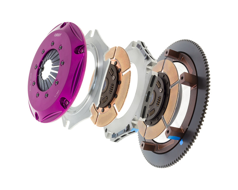 Exedy FM032SD 2006-2006 Saab 9-2X Aero H4 Hyper Twin Cerametallic Clutch Sprung Center Disc Push Type Cover