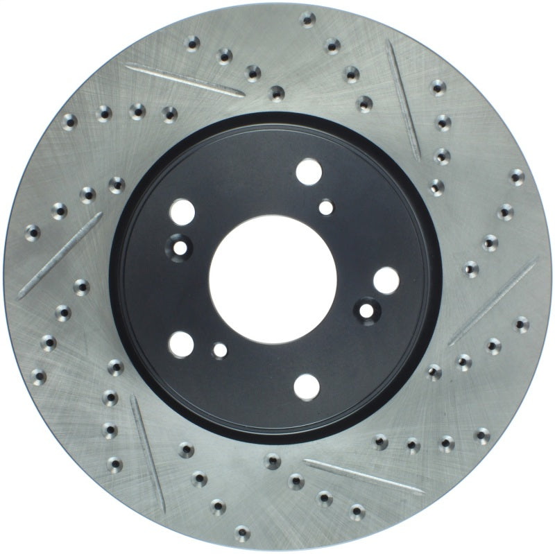 Stoptech 127.40086L StopTech Slotted & Drilled Sport Brake Rotor Front Left 13 Honda Accord Sport