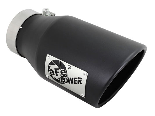 aFe 49T40601-B12 Diesel Exhaust Tip Bolt On Black 4in Inlet x 6in Outlet x 12in