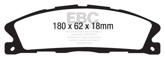 EBC DP41886R 13+ Ford Explorer 3.5 Twin Turbo 4WD Yellowstuff Front Brake Pads