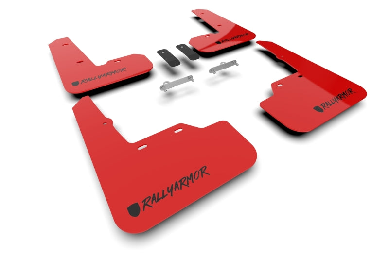 Rally Armor MF92-UR-RD/BLK-X 22-25 Subaru WRX Red UR Mud Flap Altered Font Black Logo