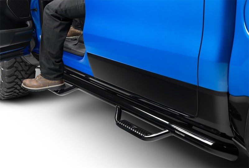 N-Fab D1584CC Nerf Step 15.5-17 Dodge RAM 1500 Crew Cab - Gloss Black - Cab Length - 3in