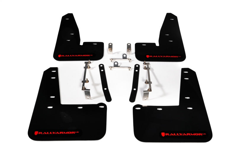 Rally Armor MF89-UR-BLK-RD 23-25 Toyota GR Corolla Black UR Mud Flap w/Red Logo
