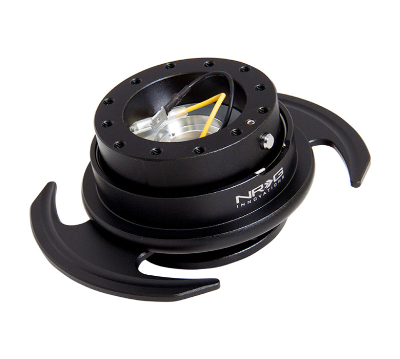 NRG SRK-650BK Quick Release Kit Gen 3.0 - Black Body / Black Ring w/Handles