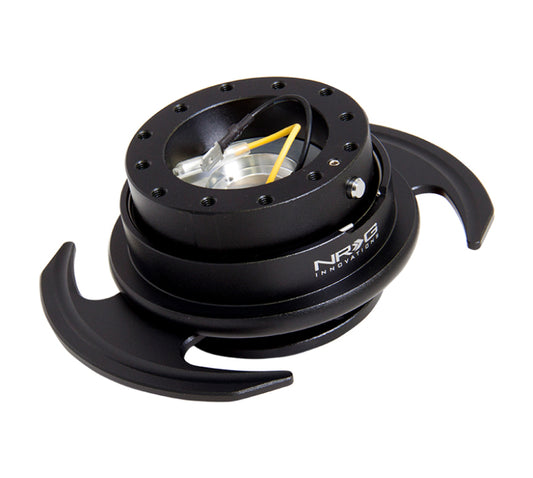 NRG SRK-650BK Quick Release Kit Gen 3.0 - Black Body / Black Ring w/Handles