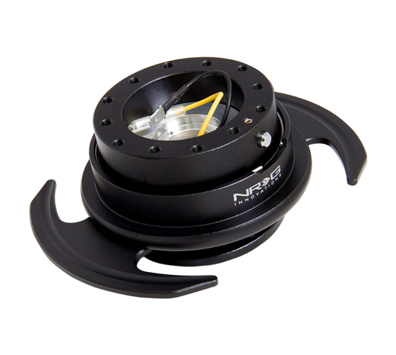 NRG SRK-650BK Quick Release Kit Gen 3.0 - Black Body / Black Ring w/Handles