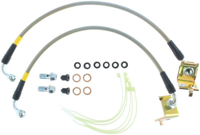 Stoptech 950.63008 StopTech 03-08 Dodge Viper Stainless Steel Front Brake Line Kit