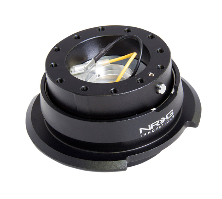 NRG SRK-280BK Quick Release Kit Gen 2.8 - Black / Black Ring