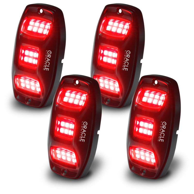 ORACLE Lighting 5895-339 Oracle Underbody RGB+W Wheel Well Rock Light Kit - 4 PCS - ColorSHIFT SEE WARRANTY