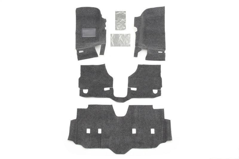 BedRug BRJK07F4 07-16 Jeep JK Unlimited 4Dr Front 4pc Floor Kit (Incl Heat Shields)