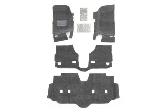 BedRug BRJK07F4 07-16 Jeep JK Unlimited 4Dr Front 4pc Floor Kit (Incl Heat Shields)