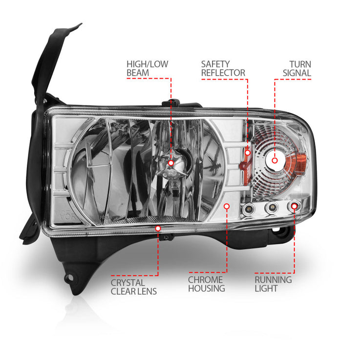 ANZO 111206 ANZ Crystal Headlights