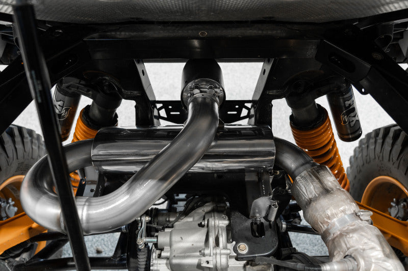 MBRP AT-9215PT 21-22 Can-Am Commander 1000R Slip On Exhaust Center Exit - Performance Series