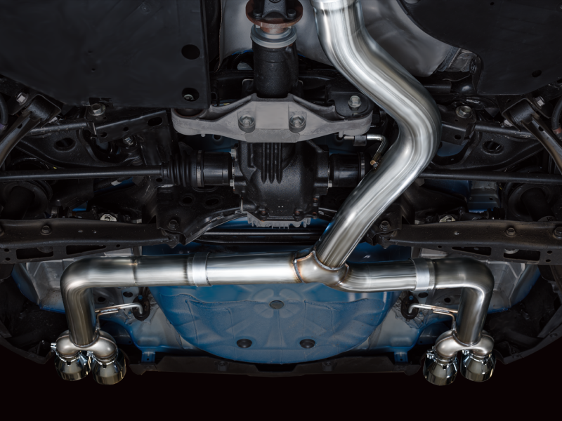 AWE Tuning 3020-42979 2022+ VB Subaru WRX Track Edition Exhaust - Chrome Silver Tips