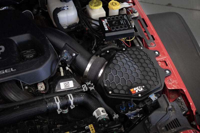 K&N Engineering 63-1587 K&N 20-21 Jeep Wrangler V6-3.0L DSL AirCharger Performance Intake