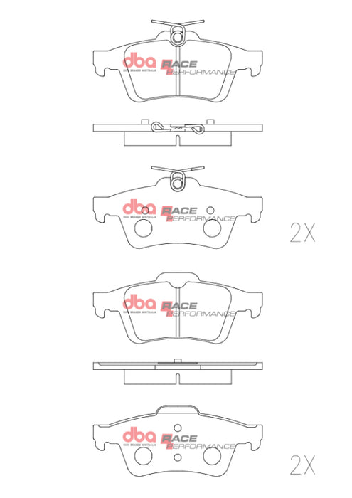 DBA DB1763RP 07-13 Mazda Mazdaspeed3 Rear RP Performance Brake Pads