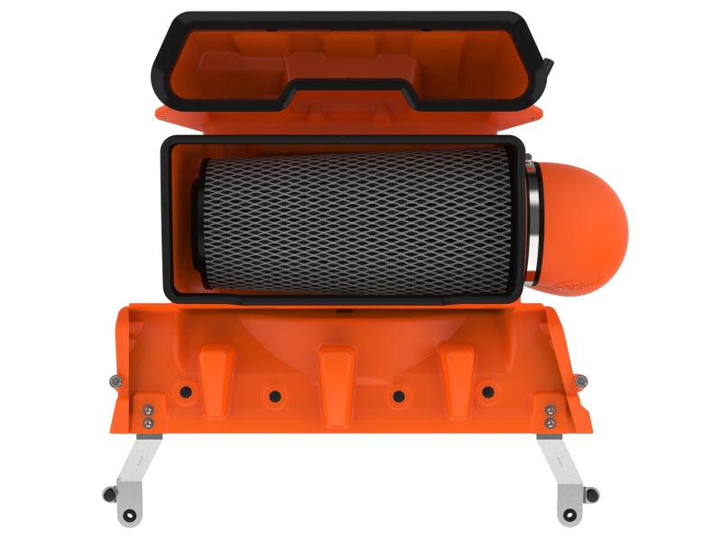aFe 54-13072KN 21-23 RAM 1500 TRX V8-6.2L SC Magnum FORCE Stage2 Orange Edition Cold Air Intake System w/Pro 5R