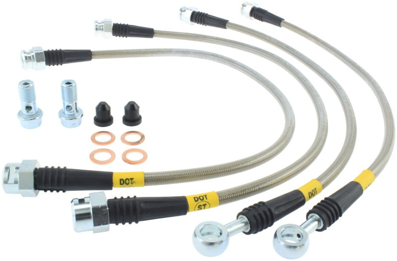 Stoptech 950.66504 StopTech 08-17 Chevrolet Silverado 1500 Stainless Steel Rear Brake Lines