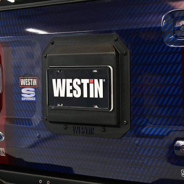 Westin 59-89055 21-25 Ford Bronco (Excl. Sport) Spare Tire Delete Plate - Tex. Blk