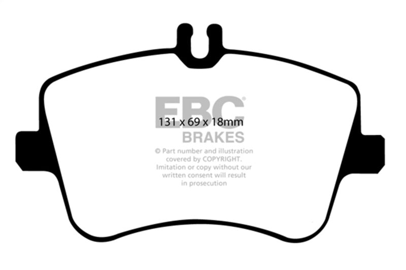 EBC DP31365C 02-05 Mercedes-Benz C230 (W203) 1.8 Supercharged (European Model) Redstuff Front Brake Pads