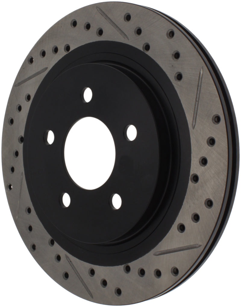 Stoptech 127.61087L StopTech 05-10 Ford Mustang Slotted & Drilled Left Rear Rotor