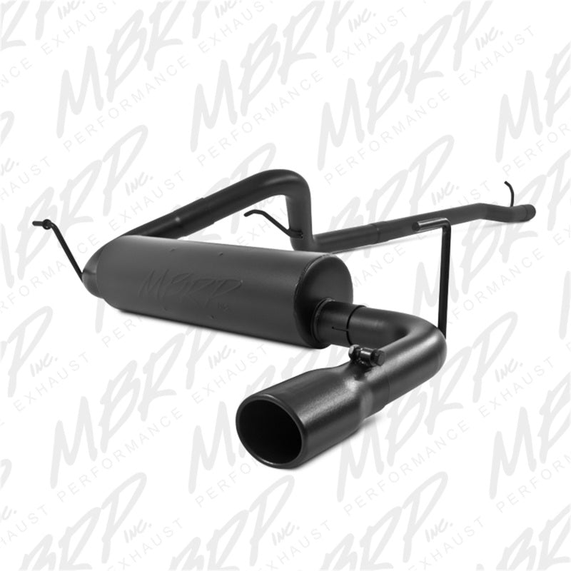 MBRP S5526BLK 12 Jeep Wrangler/ Rubicon 3.6L Cat Back Single Rear Exit Black Exhaust