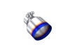 MBRP T5191BE Universal Burnt SS Tip 2.5in ID / 4.5in OD Out / 6.5in Length Angle Cut Single Wall