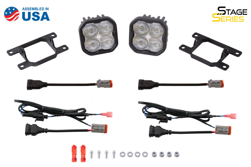 Diode Dynamics DD6698 SS3 LED Pod Max Type AS Kit - White SAE Fog
