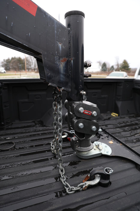 GEN-Y Hitch GH-7042 Gen-Y Spartan Torsion-Flex 5in Offset 4in RD Tube Gooseneck 2-5/16in Coupler Standard Height