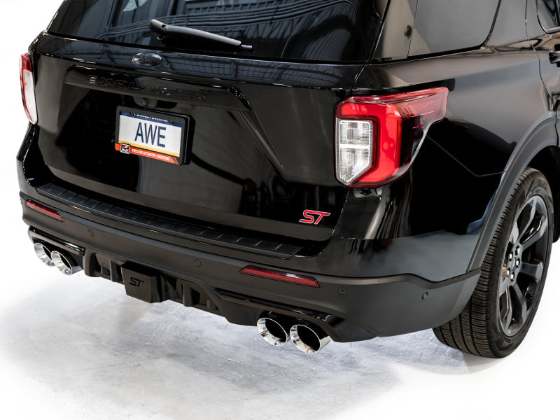 AWE Tuning 3015-42625 2020+ Ford Explorer ST Touring Edition Exhaust w/ Chrome Silver Tips