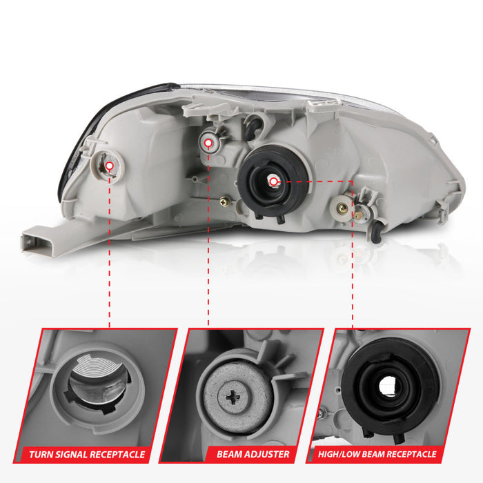 ANZO 121067 ANZ Crystal Headlights