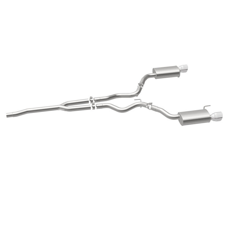 Magnaflow 19097 MagnaFlow Cat Back, SS, 2.5in, Street, Dual Split Polished 4.5in Tips 2015 Ford Mustang Ecoboost