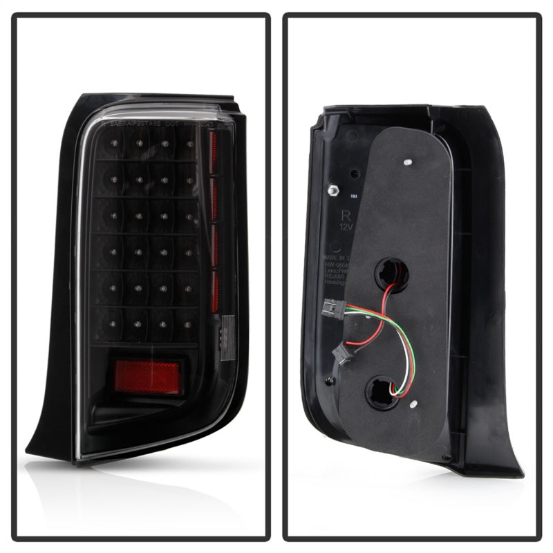 SPYDER 5013156 xTune Scion Xb 08-10 LED Tail Lights Black ALT-ON-TSXB08-LED-BK