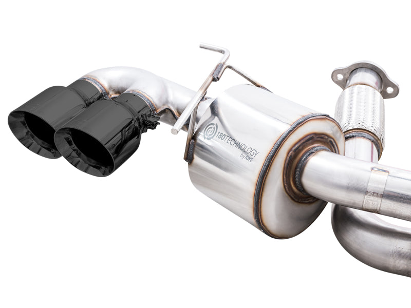 AWE Tuning 3015-43159 2020 Chevrolet Corvette (C8) Touring Edition Exhaust - Quad Diamond Black Tips